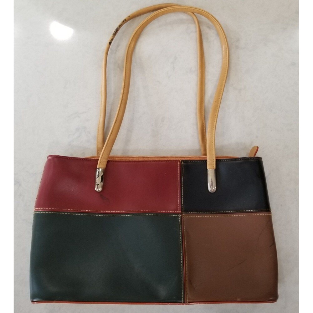 Giannini faux leather patchwork handbag